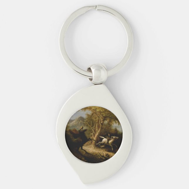 Legende von Headless Horseman Halloween Ghost Schlüsselanhänger (Vorderseite)