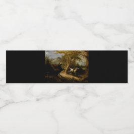 Legende von Headless Horseman Halloween Ghost Wasserflaschenetikett