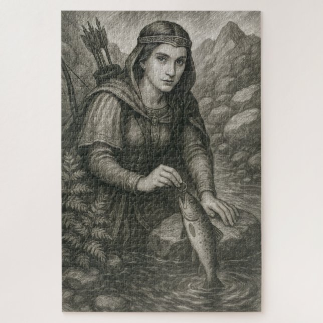Legende von Mathilde und der Forelle von Orval, Be Puzzle (Vertikal)