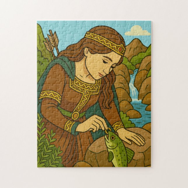 Legende von Mathilde und der Forelle von Orval, Be Puzzle (Vertikal)