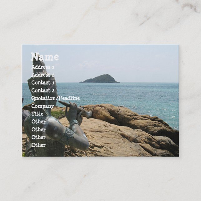 Legende von Sudsakorn ... Sattahip, Thailand Visitenkarte (Vorderseite)