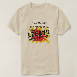 Legende wird im Ruhestand oder auf Wiedersehen Par T-Shirt