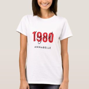 Legende zum Geburtstag Moderne Minimaltypografie T T-Shirt