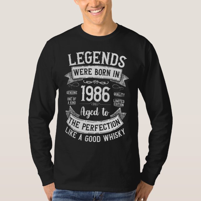 Legenden, die 1986 Geboren waren, waren wie gute W T-Shirt (Vorderseite)