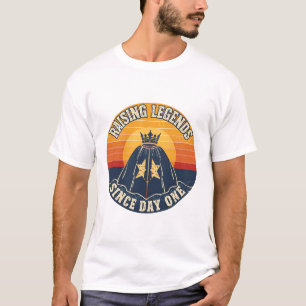 Legenden erziehen seit Tag eins Retro-Sonnenunter T-Shirt