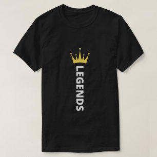 Legenden   Name der Legende mit Kronendesign T-Shirt