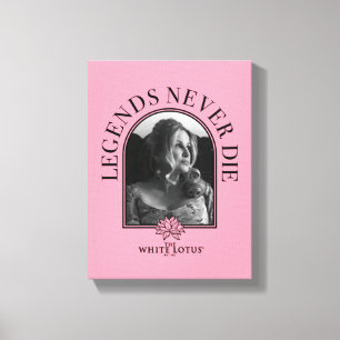 Legenden nie Die - der weiße Lotus Leinwanddruck