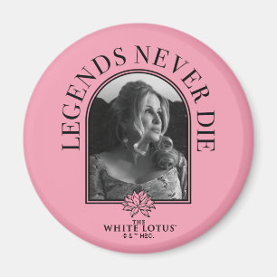 Legenden nie Die - der weiße Lotus Magnet
