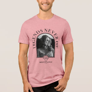 Legenden nie Die - der weiße Lotus Tri-Blend Shirt