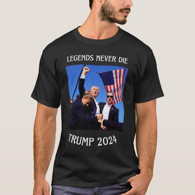 Legenden nie die Trump 2024 Trump-Shirt T-Shirt (Vorderseite)