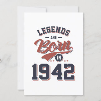 Legenden sind 1942 als Geburtstagsgeschenk Geboren Einladung