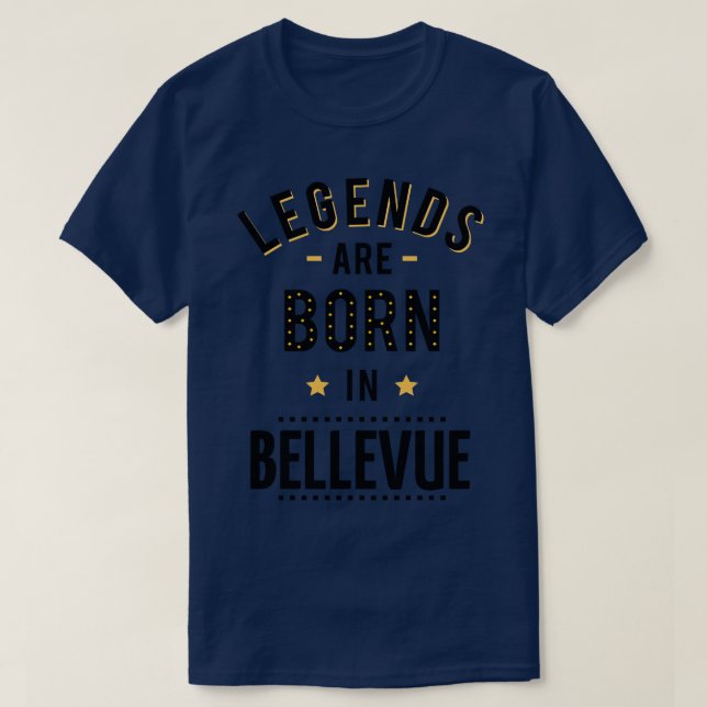 Legenden sind im Bellevue TShirt Geboren (Design vorne)