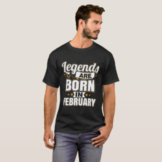 Legenden sind im Februar Geboren T-Shirt