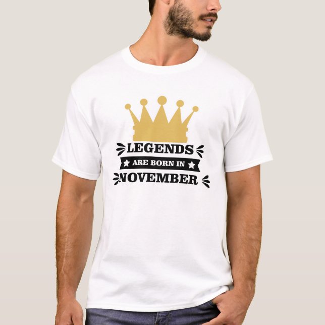 Legenden sind im November geboren T-Shirt (Vorderseite)