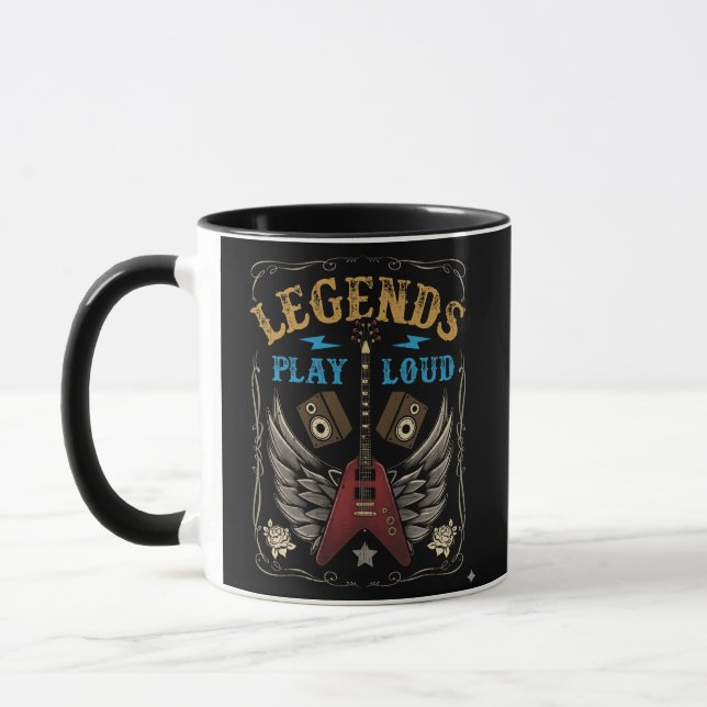 Legenden spielen laut, Tasse (Links)