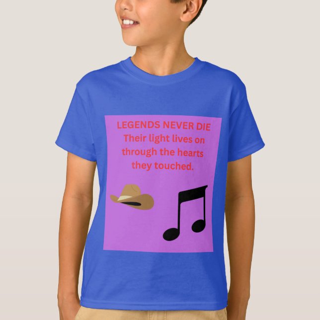 LEGENDEN STERBEN NIE T-Shirt (Vorderseite)