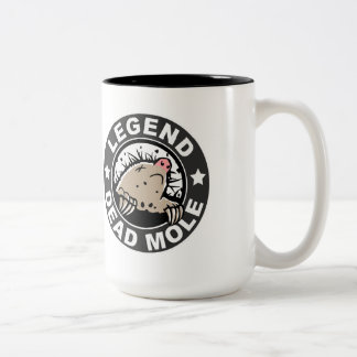 Legenden-tote Mole-Tasse Zweifarbige Tasse
