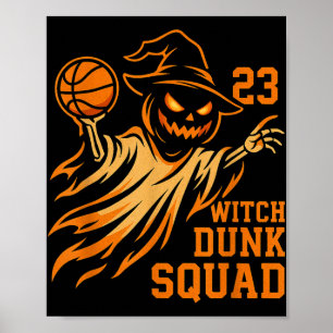 Legenden tragen 23 Halloween Hexe Dunk Squad Baske Poster