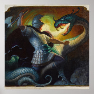 Legenden von Charlemagne von Newell Convers Wyeth Poster