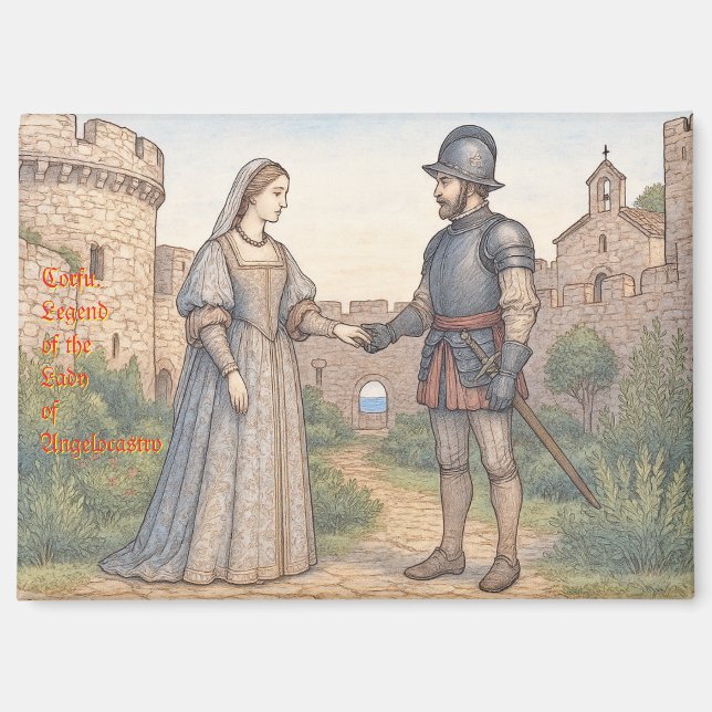 Legenden von Korfu Magnet (Vorderseite)