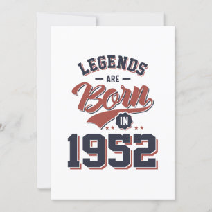 Legenden werden 1952 geboren Geburtstagsgeschenk Einladung