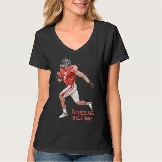 Legenden werden hier College-Football-Design T-Shirt