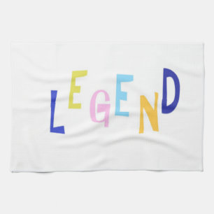 Legenden-Wortkunst Geschirrtuch