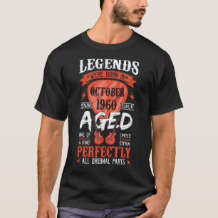 Legenden wurden im Oktober 1960 geboren Gitarrenp T-Shirt