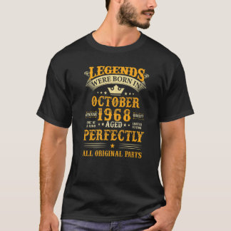 Legenden wurden im Oktober 1968 geboren 54 Jahre a T-Shirt