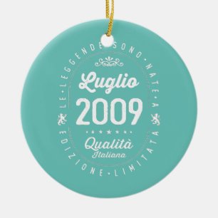 Legends Born In July 2009 13th Birthday 13 Years Keramik Ornament