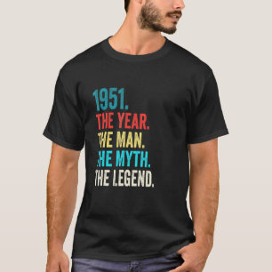Legends Geboren 1951 Mann 71 Jahre alt 71. Geburts T-Shirt