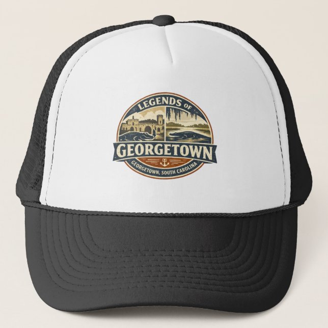 Legends of Georgetown Seal Truckerkappe (Vorderseite)