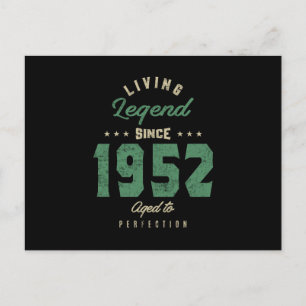 Legends seit 1952 Geburtstagsgeschenk Postkarte