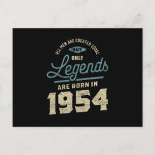 Legends seit 1954 Geburtstagsgeschenk Postkarte