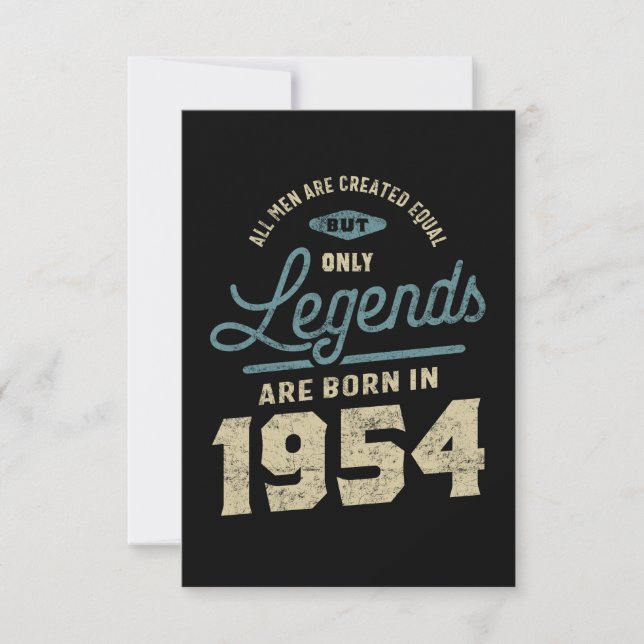 Legends seit 1954 Geburtstagsgeschenk RSVP Karte (Vorderseite)