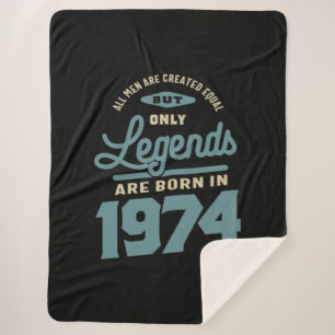 Legends seit 1974 Geburtstagsgeschenk Sherpadecke