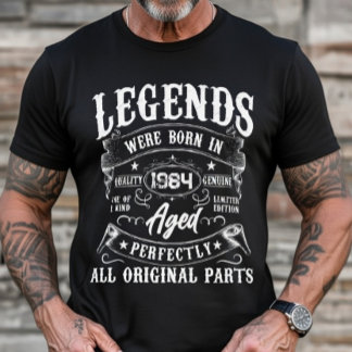 Legends Were Born In Custom Year Vintage Birthday T-Shirt
