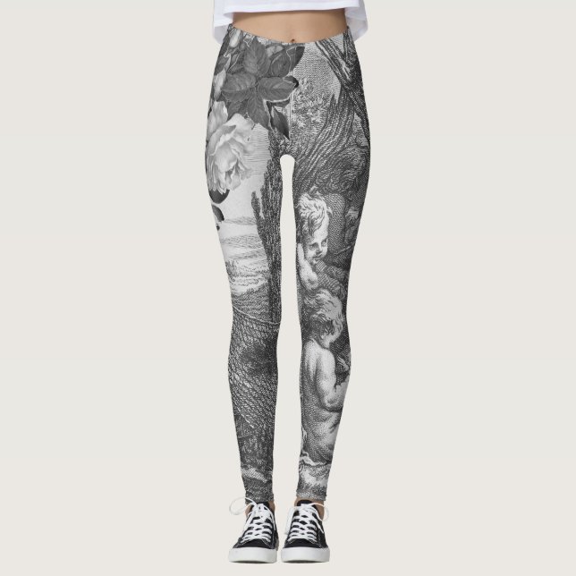 legging angels cherubs sketch leggings (Vorderseite)