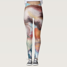 Legging : Cappuera with a Crane Leggings