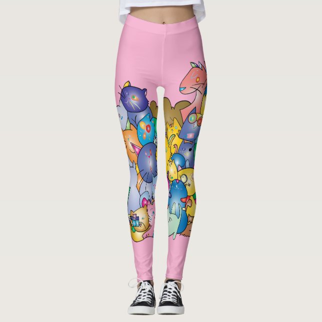 Legging Gatos 3 Leggings (Vorderseite)