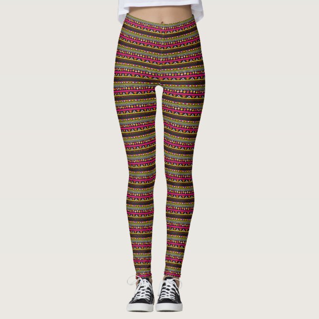 Legging geométrico café leggings (Vorderseite)