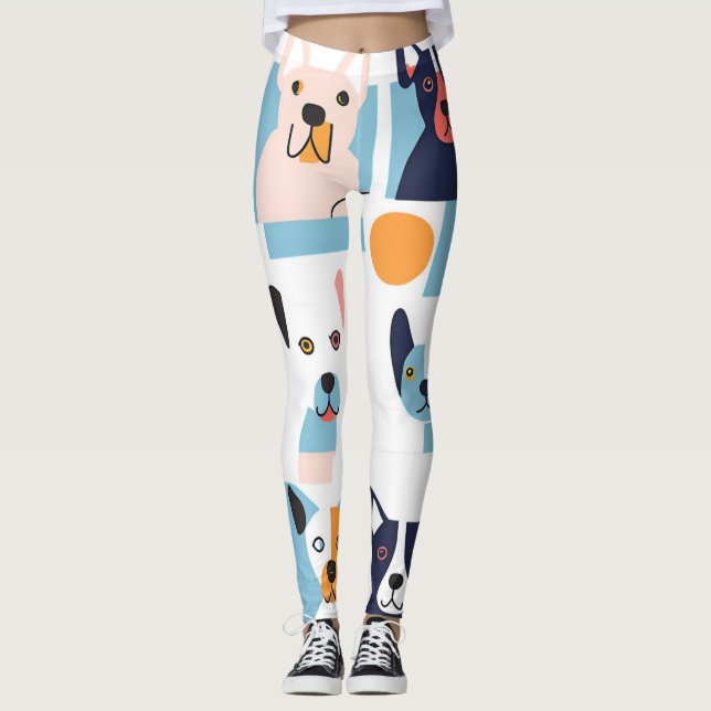Legging Hunde Picasso Leggings (Vorderseite)