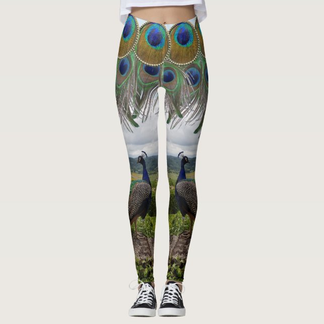 legging peacock leggings (Vorderseite)