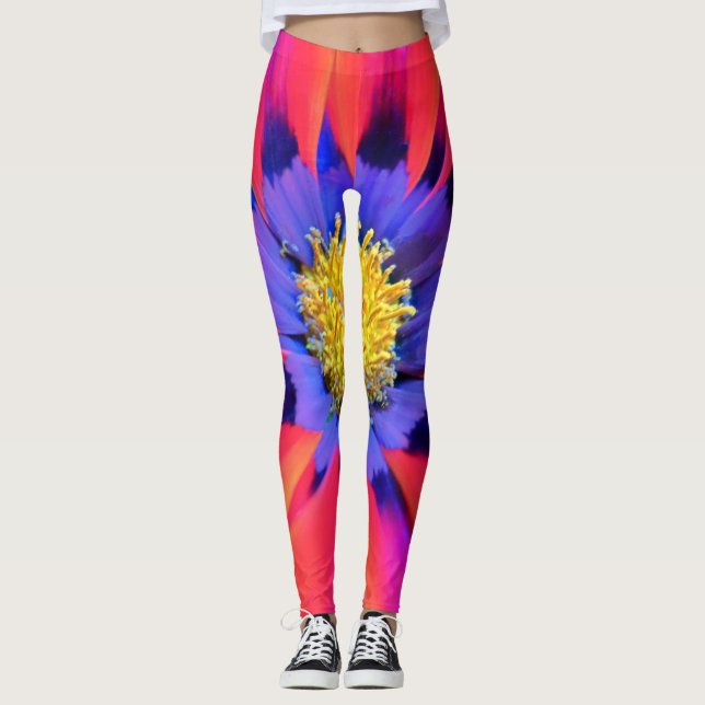 LEGGINGS ABSTRAKT FLORA (Vorderseite)