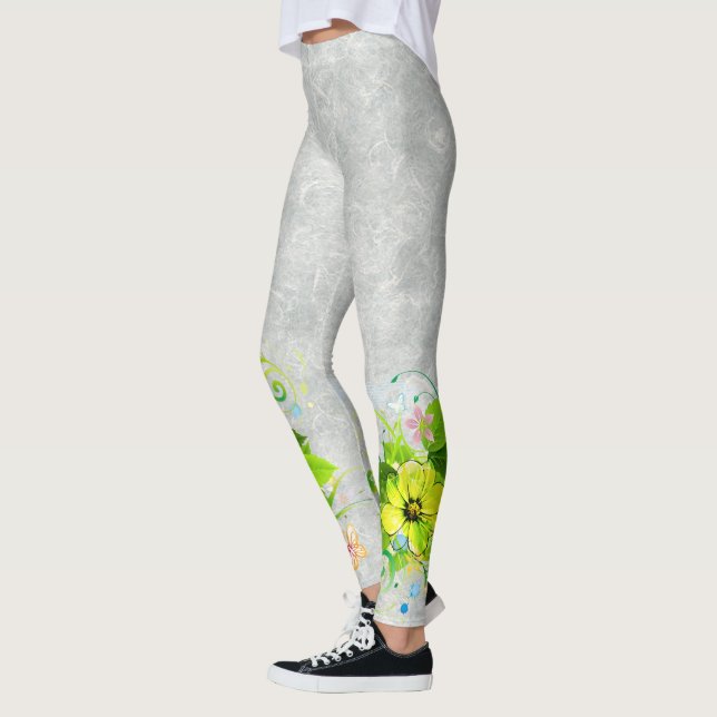 Leggings Abstrakte Art 36 Bildoptionen (Links)