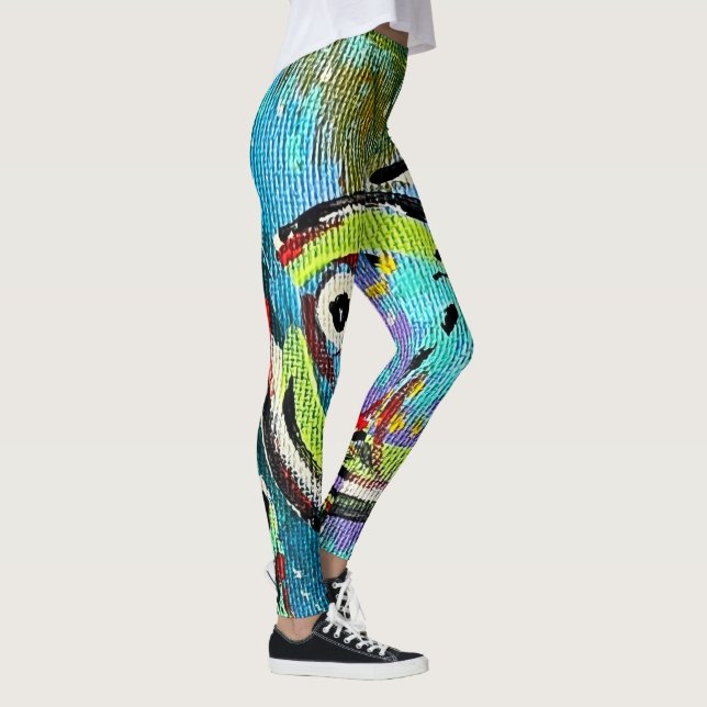 Leggings Abstrakte Kunst (Rechts)