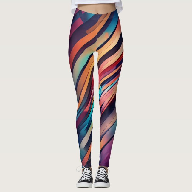 Leggings abstrakter Kunst. (Vorderseite)