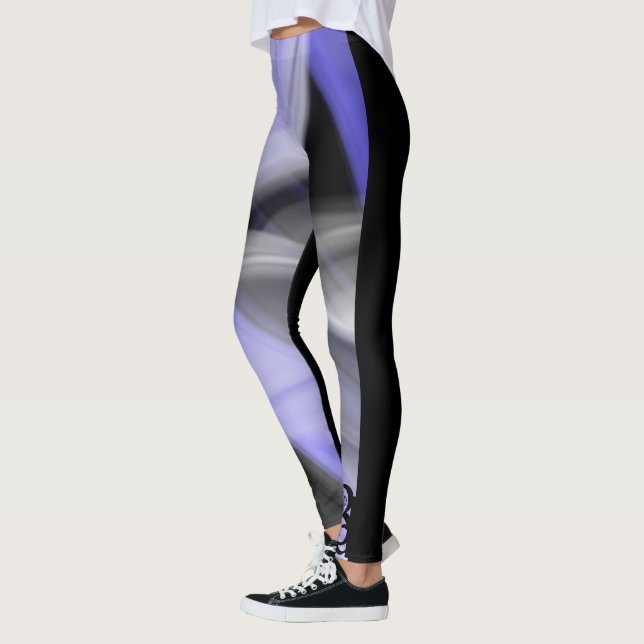Leggings Abstrakter Trend Lavendel Violet (Links)