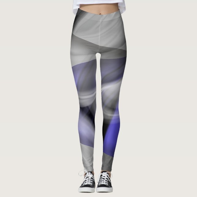 Leggings Abstrakter Trend Lavendel Violet (Vorderseite)