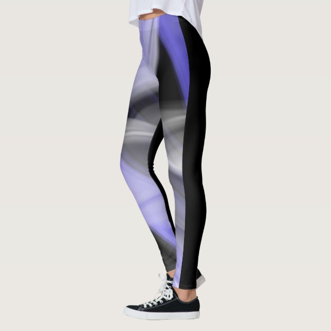 Leggings Abstrakter Trend Lavendel Violet (Links)